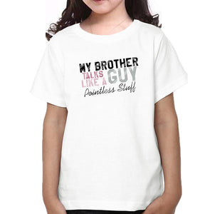 Pointless Stuff, Hights Brother-Sister Kid Half Sleeves T-Shirts -KidsFashionVilla