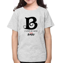 Load image into Gallery viewer, I Love My Mom I Love My Baby Mother and Daughter Matching T-Shirt- KidsFashionVilla
