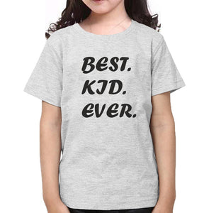 Best Dad Ever & Best Kid Ever Father and Daughter Matching T-Shirt- KidsFashionVilla
