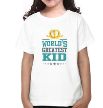 Load image into Gallery viewer, World&#39;s Greatest Mom World&#39;s Greatest Kid Mother and Daughter Matching T-Shirt- KidsFashionVilla
