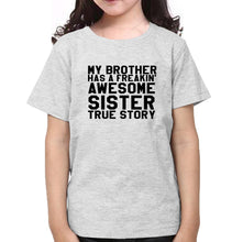 Load image into Gallery viewer, Awesome Sister Brother-Sister Kid Half Sleeves T-Shirts -KidsFashionVilla
