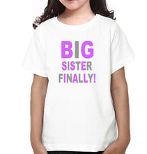 Load image into Gallery viewer, Big Sister Finally Big Brother Again Brother-Sister Kid Half Sleeves T-Shirts -KidsFashionVilla
