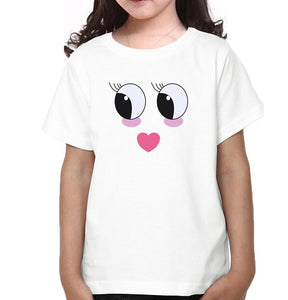 Eyes Lips Father and Daughter Matching T-Shirt- KidsFashionVilla