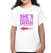Load image into Gallery viewer, Social Sister-Sister Kids Half Sleeves T-Shirts -KidsFashionVilla
