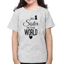 Load image into Gallery viewer, No1 Sister No1 Brother-Sister Kid Half Sleeves T-Shirts -KidsFashionVilla
