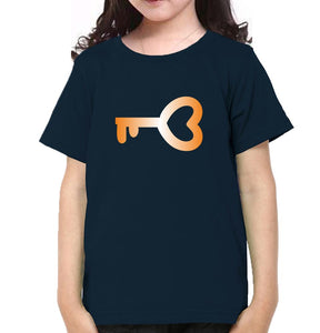 Lock Key Mother and Daughter Matching T-Shirt- KidsFashionVilla