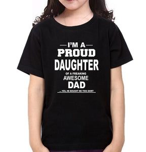 I'M Proud Dad Daughter Father and Daughter Matching T-Shirt- KidsFashionVilla