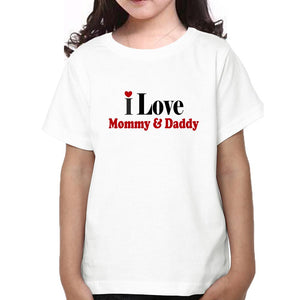I Love Family Half Sleeves T-Shirts-KidsFashionVilla