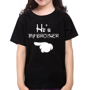 She Is My Sister He Is My Brother-Sister Kid Half Sleeves T-Shirts -KidsFashionVilla