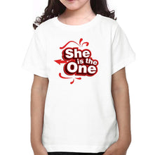Load image into Gallery viewer, She Is The One Mother and Daughter Matching T-Shirt- KidsFashionVilla
