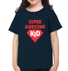 Super Awesome Dad Super Awesome Kid Father and Daughter Matching T-Shirt- KidsFashionVilla