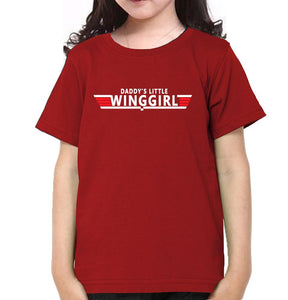Top Dad Daddy's Little Winggirl Father and Daughter Matching T-Shirt- KidsFashionVilla