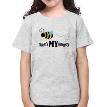 Load image into Gallery viewer, She Is My Honey Mother and Daughter Matching T-Shirt- KidsFashionVilla
