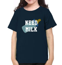 Load image into Gallery viewer, Need Wine Need Milk Mother and Daughter Matching T-Shirt- KidsFashionVilla
