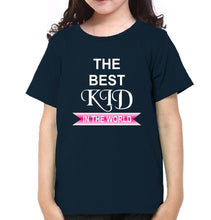 Load image into Gallery viewer, The Best Mom In The World The Best Kid In The World Mother and Daughter Matching T-Shirt- KidsFashionVilla
