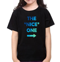 Load image into Gallery viewer, The Nice One The Nice Mean Sister-Sister Kids Half Sleeves T-Shirts -KidsFashionVilla

