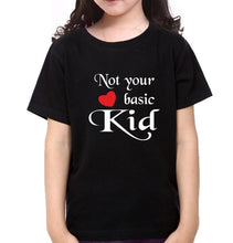 Load image into Gallery viewer, Not your Basic Dad Mom Kid Family Half Sleeves T-Shirts-KidsFashionVilla
