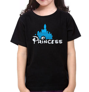 Father Mother Princess Family Half Sleeves T-Shirts-KidsFashionVilla