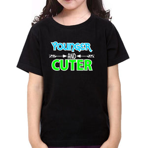 Younger Older Brother-Sister Kid Half Sleeves T-Shirts -KidsFashionVilla