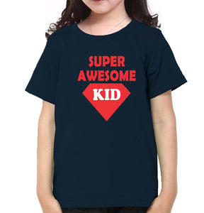 Super Awesome Mom & Super Awesome Kid Mother and Daughter Matching T-Shirt- KidsFashionVilla