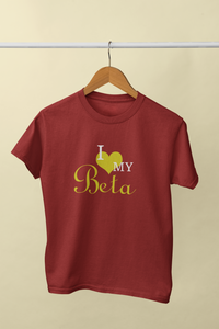 I Love My Beta Mother And Son Red Matching T-Shirt- KidsFashionVilla