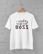 Load image into Gallery viewer, I Am The Boss Mother And Son White Matching T-Shirt- KidsFashionVilla
