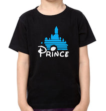 Load image into Gallery viewer, Father Mother Prince Family Half Sleeves T-Shirts-KidsFashionVilla
