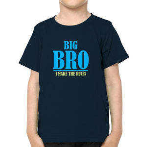 Big Sis make The Rules Lil Sis Break The Rules Brother-Sister Kid Half Sleeves T-Shirts -KidsFashionVilla