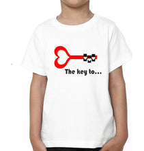 Load image into Gallery viewer, To My Heart The Key too Father and Son Matching T-Shirt- KidsFashionVilla
