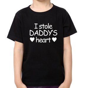 I Stole daddy's Heart Father and Son Matching T-Shirt- KidsFashionVilla