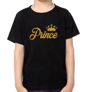 King Prince Queen Family Half Sleeves T-Shirts-KidsFashionVilla