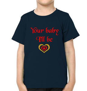 As Long As I'M Living Your Baby I'll Be Mother and Son Matching T-Shirt- KidsFashionVilla