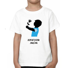 Load image into Gallery viewer, Oo Mera Beta Love You Mom Mother and Son Matching T-Shirt- KidsFashionVilla
