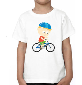 Bicycle Father and Son Matching T-Shirt- KidsFashionVilla