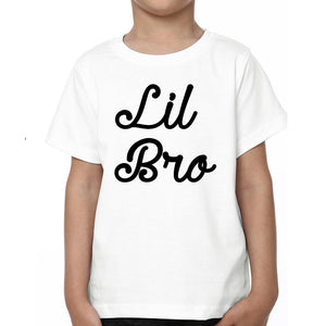 Big Sis Lil Bro Brother-Sister Kid Half Sleeves T-Shirts -KidsFashionVilla