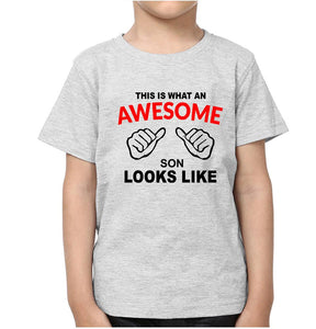 This is What An Awesome Dad Looks Like Father and Son Matching T-Shirt- KidsFashionVilla