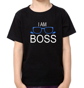 I Used To Be Boss & I Am Boss Mother and Son Matching T-Shirt- KidsFashionVilla