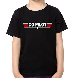 Pilot Co-Pilot Father and Son Matching T-Shirt- KidsFashionVilla