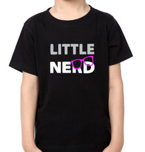 Load image into Gallery viewer, Big Nerd Little Nerd Father and Son Matching T-Shirt- KidsFashionVilla
