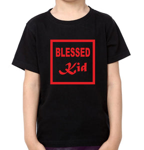 Blessed Daddy Blessed Kid Father and Son Matching T-Shirt- KidsFashionVilla