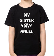 Load image into Gallery viewer, My Sister My angel My Brother My hero Brother-Sister Kid Half Sleeves T-Shirts -KidsFashionVilla
