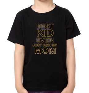Best Mom Ever Best Kid Ever Mother and Son Matching T-Shirt- KidsFashionVilla