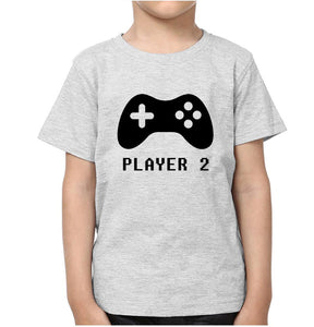 Player1 Player2 Father and Son Matching T-Shirt- KidsFashionVilla