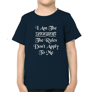 I M The Youngest Oldest Brother-Sister Kid Half Sleeves T-Shirts -KidsFashionVilla