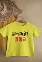Load image into Gallery viewer, Mamas Boy Mother And Son Yellow Matching T-Shirt- KidsFashionVilla
