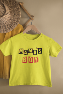 Mamas Boy Mother And Son Yellow Matching T-Shirt- KidsFashionVilla