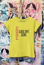 Load image into Gallery viewer, Cool Like My Mom Mother And Son Yellow Matching T-Shirt- KidsFashionVilla
