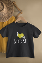 Load image into Gallery viewer, I Love My Mom Mother And Son Black Matching T-Shirt- KidsFashionVilla
