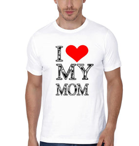 I Love My Mom I Love My Son Mother and Son Matching T-Shirt- KidsFashionVilla