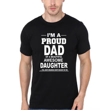 Load image into Gallery viewer, I&#39;M Proud Dad Daughter Father and Daughter Matching T-Shirt- KidsFashionVilla
